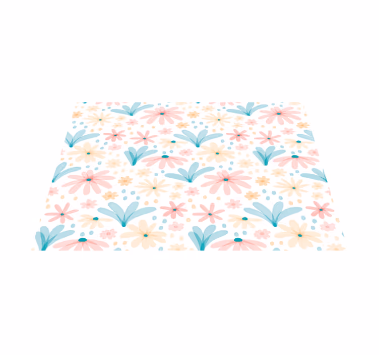 Tischsets originell mit buntem blumenmuster - TenStickers