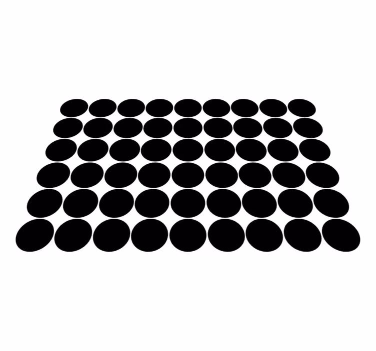 Tischset textur mit abstraktem kreisförmigem muster - TenStickers