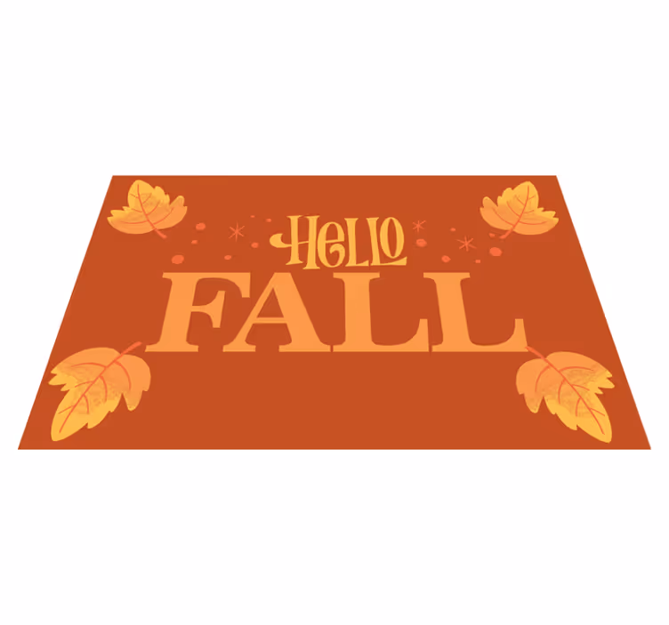 Hallo herbst schriftzug Design Vinyl Tischsets - TenStickers
