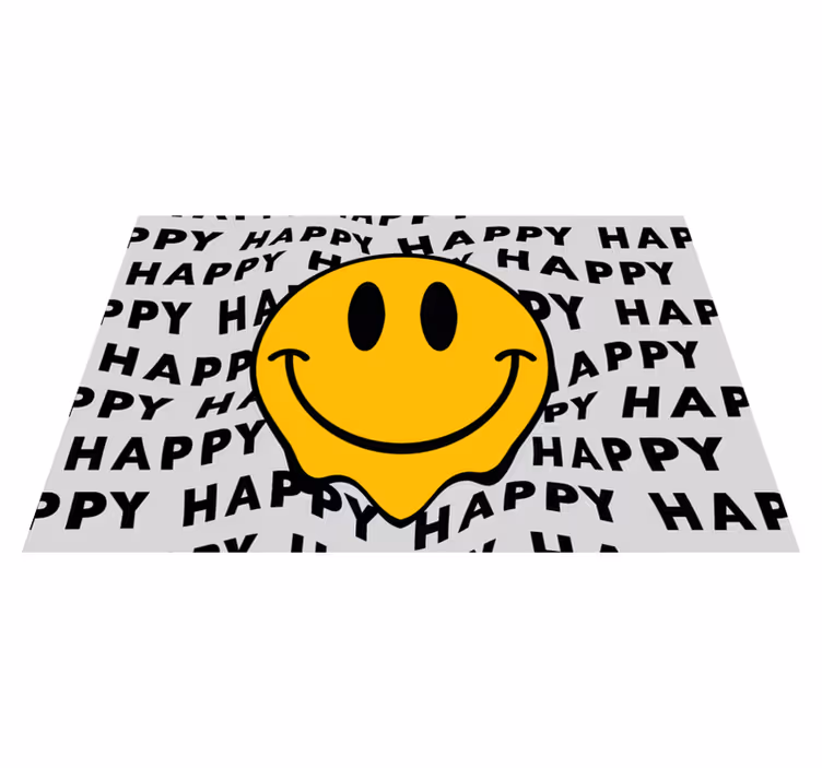 Tischsets originell Großer smiley glückliches gesicht - TenStickers