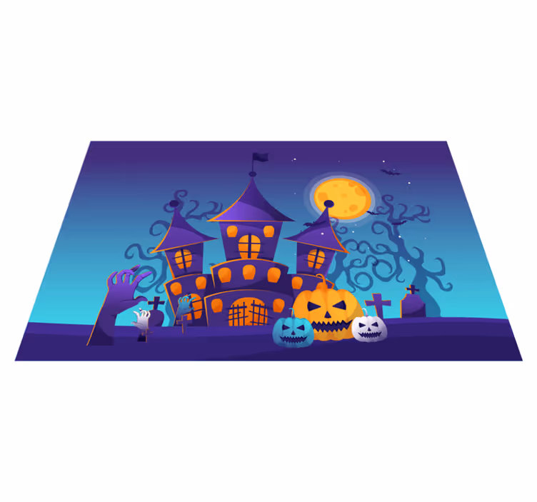 Tischset halloween spukschloss szene - TenStickers