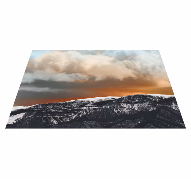Tischset textur gebirgs sonnenuntergang horizont - TenStickers
