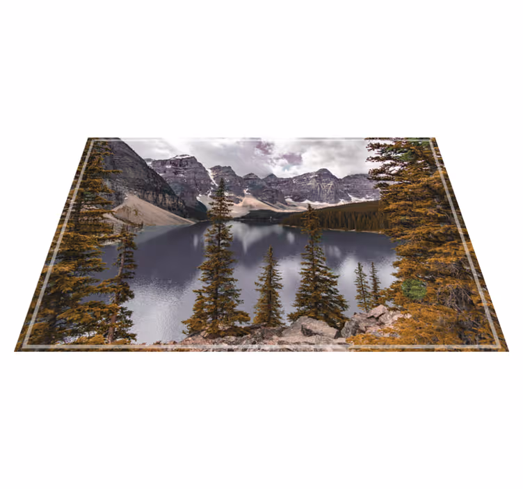 Tischset modern mit malerischem bergblick - TenStickers