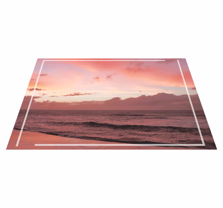 Tischset modern serene küsten sonnenuntergang - TenStickers