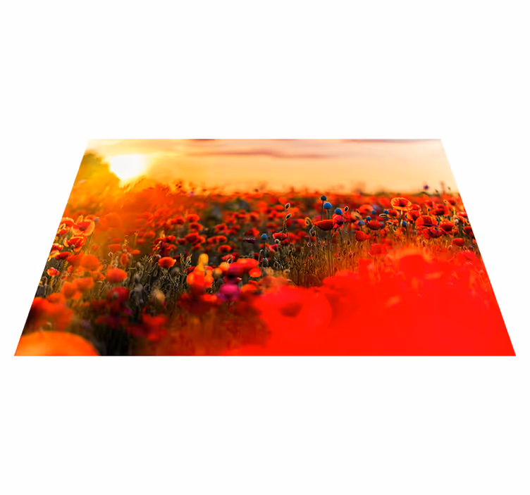 Tischset textur mohnfeld serenity - TenStickers