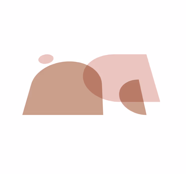 Tischset modern mit zeitgenössischen geometrischen formen - TenStickers