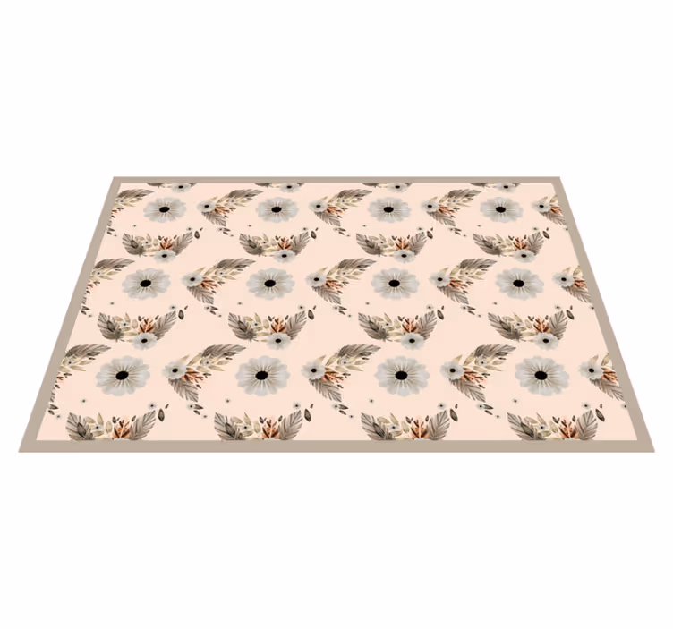 Tischsets originell mit floralen blattmotiven - TenStickers