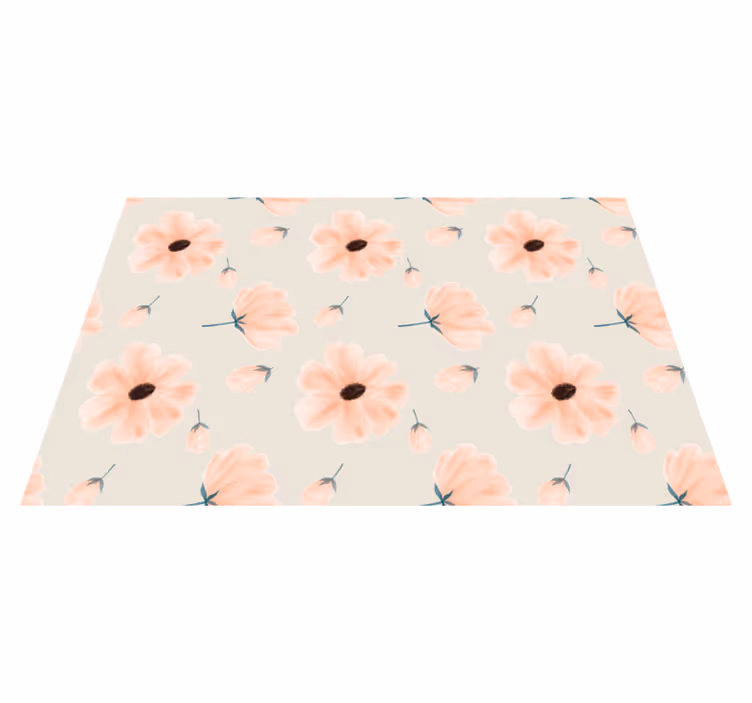 Tischsets originell mit floraler tischdekoration - TenStickers