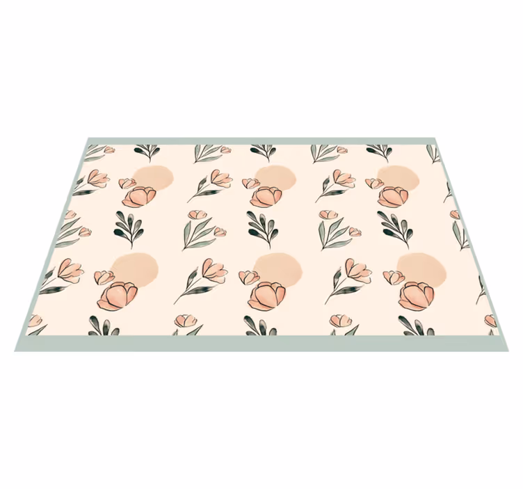 Tischsets originell mit floralem akzent - TenStickers