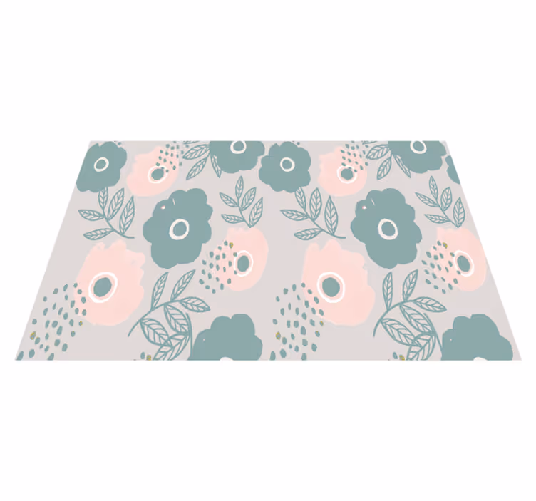 Tischset text mit floralem zitat hintergrund - TenStickers