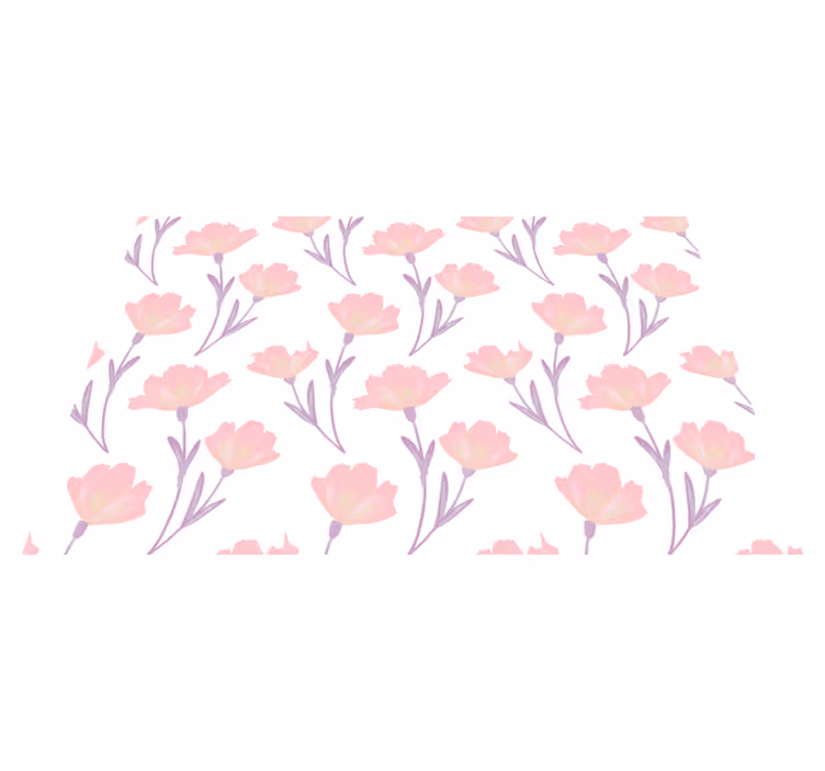 Tischsets originell im pinken blumenstil - TenStickers