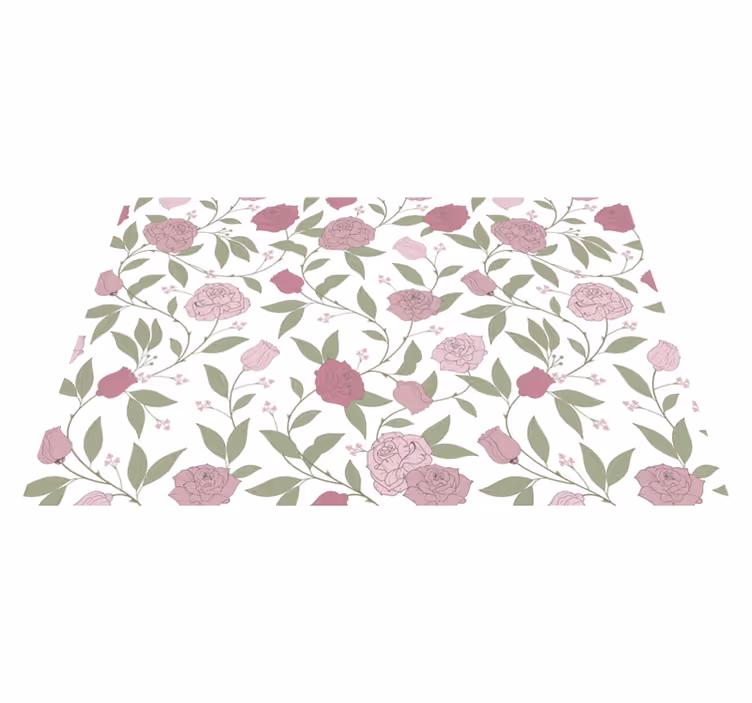 Tischsets originell mit floralem eleganten muster - TenStickers