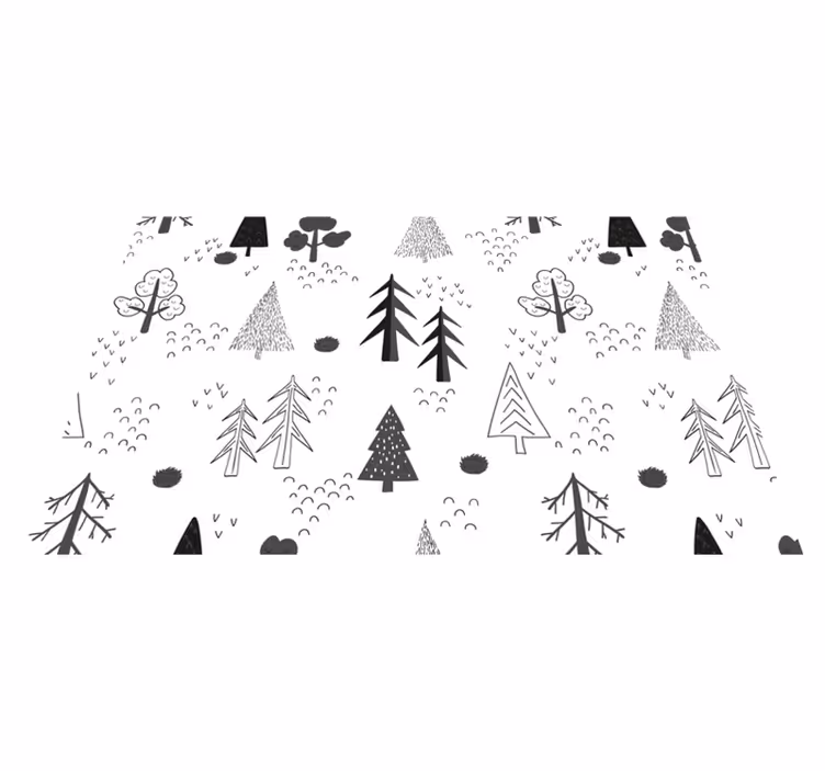 Tischset textur mit naturinspiriertem muster - TenStickers