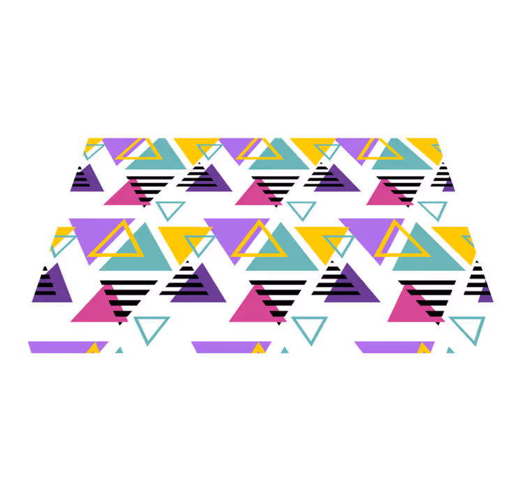 Tischset modern bunte geometrische dreiecke - TenStickers