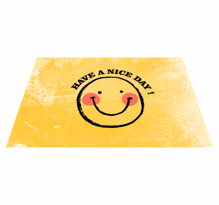 Tischset text mit lächelndem gesicht zitat - TenStickers