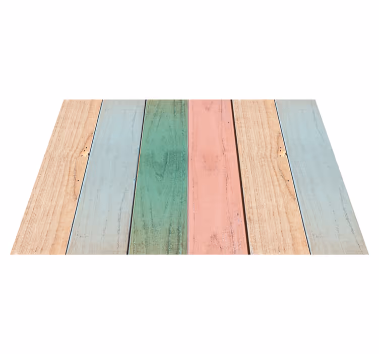 Tischset Textur Strukturierte bunte holzbretter - TenStickers