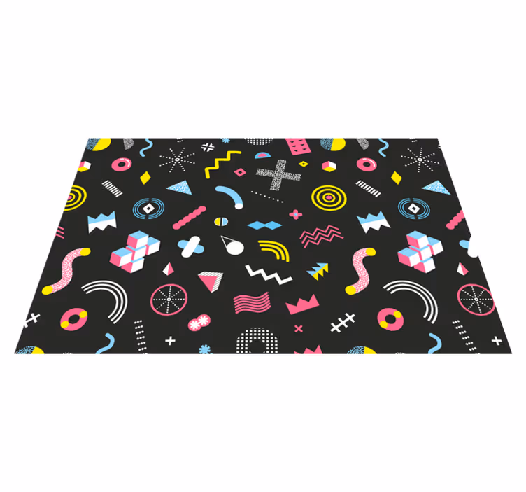 Tischsets originell mit lebhaften geometrischen mustern - TenStickers
