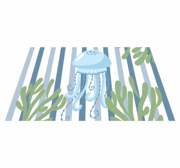 Tischsets originell unterwasserwelt mit quallen - TenStickers