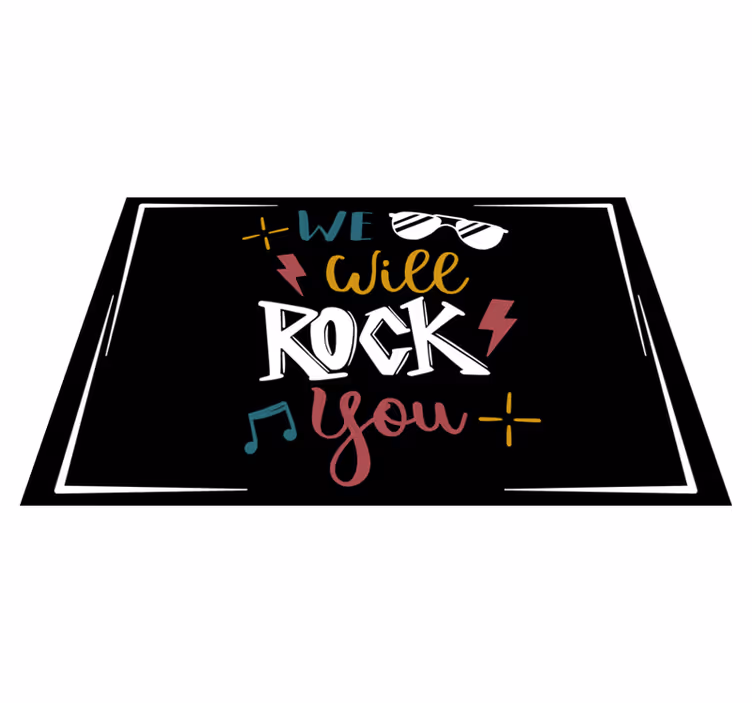 Tischset text mit kraftvollem spruch - TenStickers
