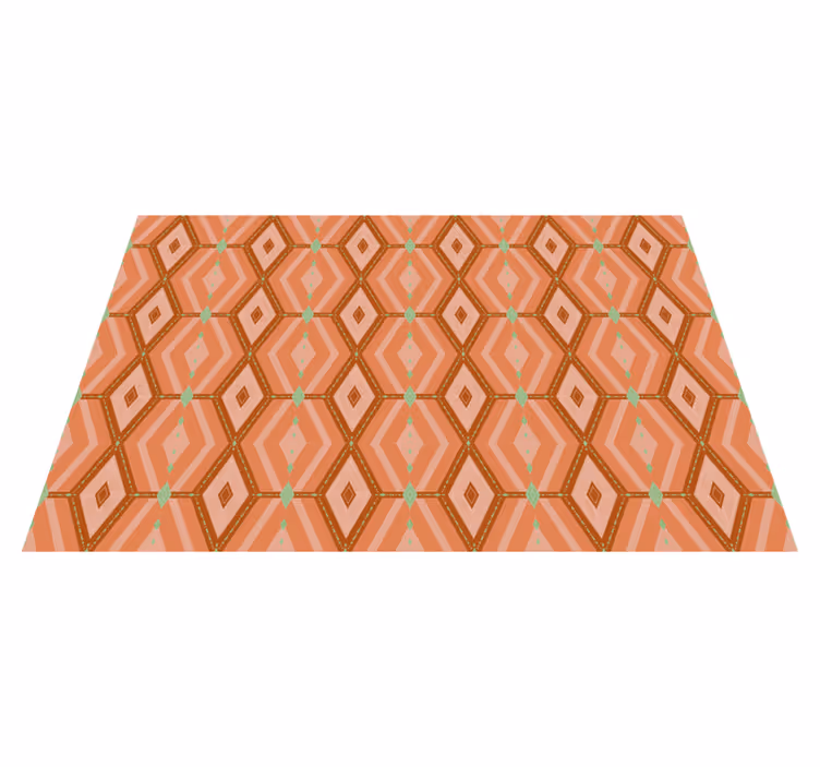 Tischset elegant 30er herbsttöne geometrisch - TenStickers