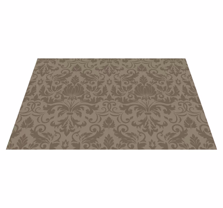 Tischset textur mit filigranem botanischen design - TenStickers