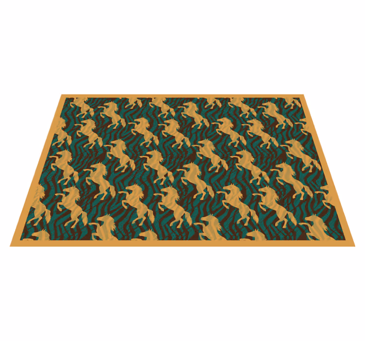 Tischsets originell mit mutigem einhornmuster - TenStickers