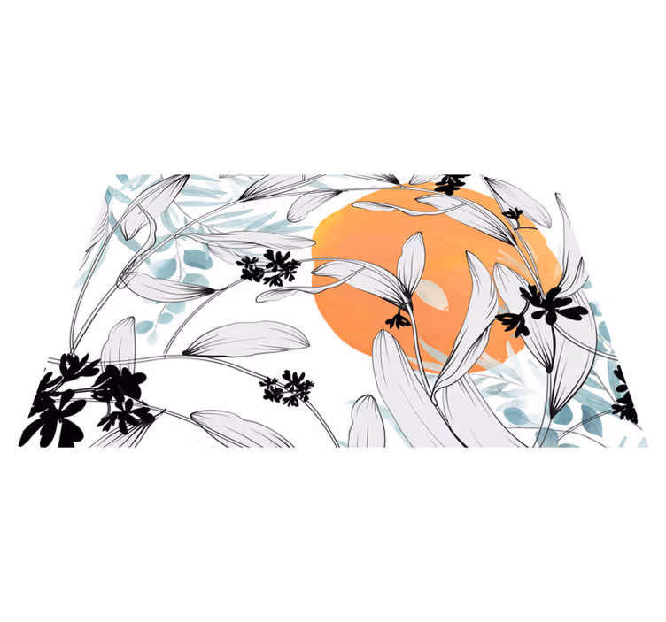 Tischset modern mit floralem akzent - TenStickers