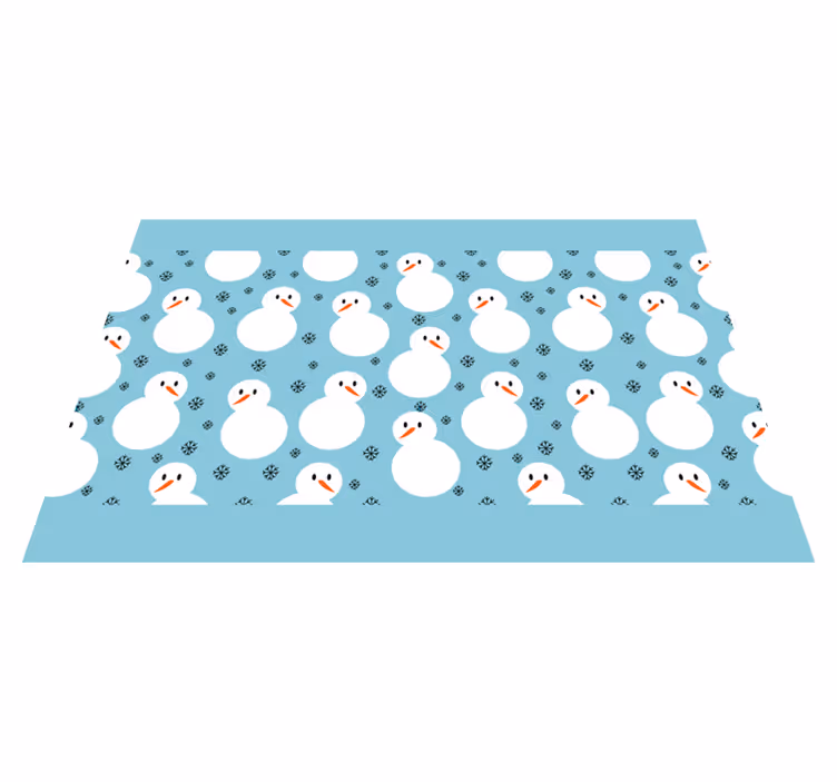 Tischset weihnachten schneemann wintermuster - TenStickers