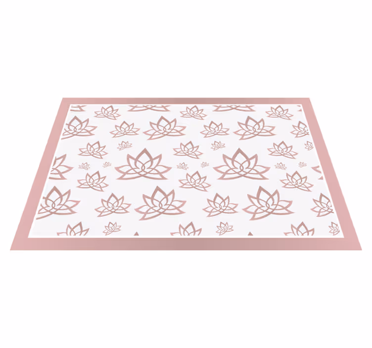 Tischset textur mit elegantem lotusmuster - TenStickers