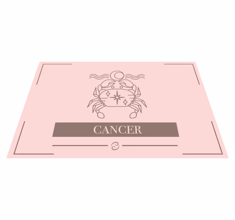 Tischset Zuhause Krebs rosa karte sternzeichen Design - TenStickers