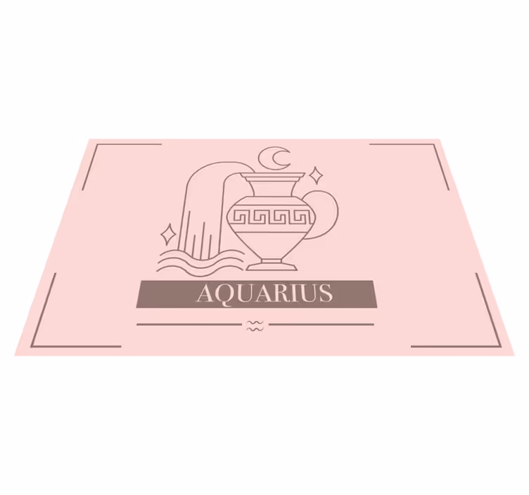 Tischset Text wassermann sternzeichen symbol - TenStickers