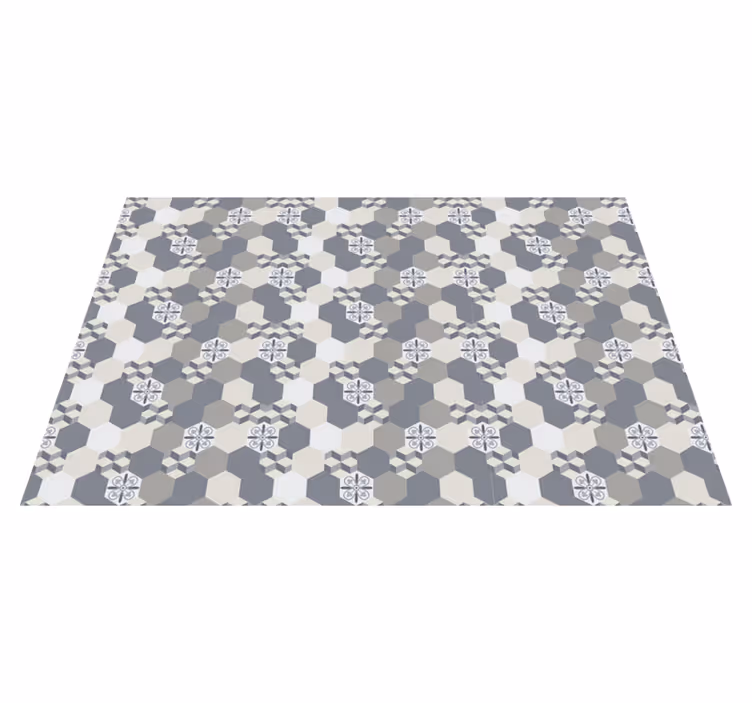 Tischset textur mit geometrischem sechseckmuster - TenStickers