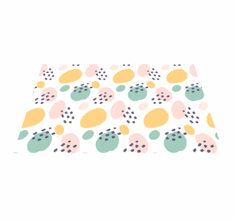 Tischsets originell mit buntem abstraktem element - TenStickers
