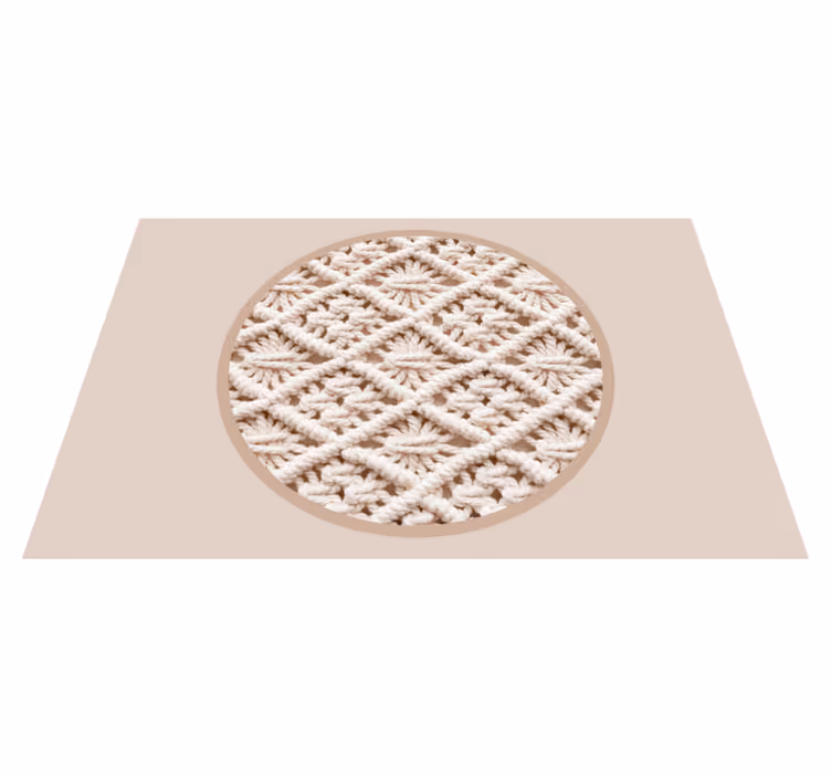 Tischset textur elegantes häkelmuster - TenStickers