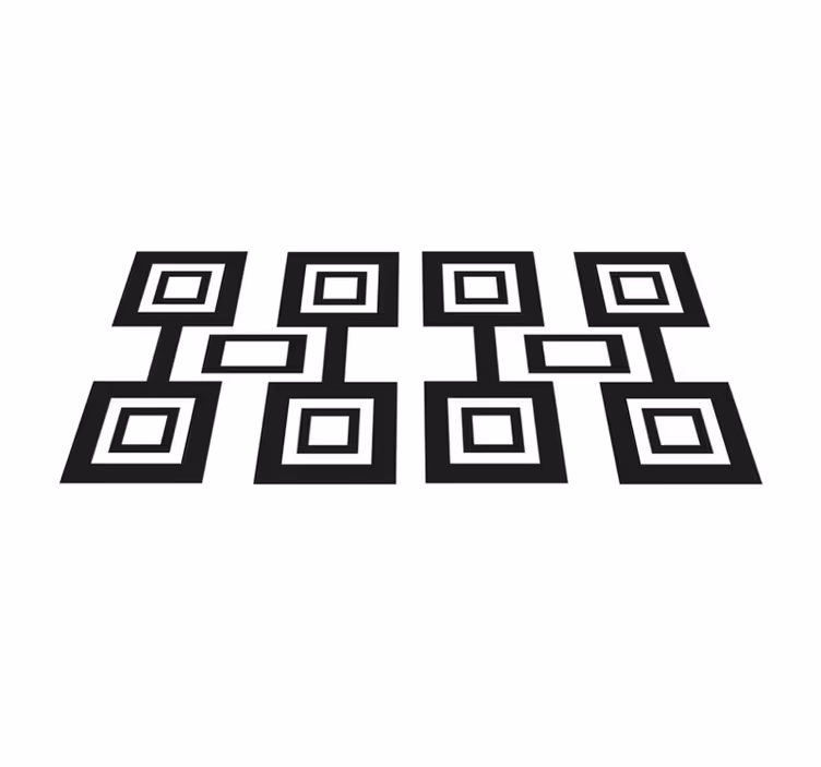 Tischset modern modernes kariertes motiv - TenStickers