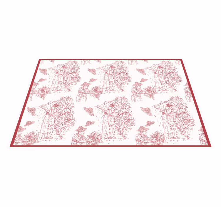 Tischsets originell ländliche ernte szene - TenStickers