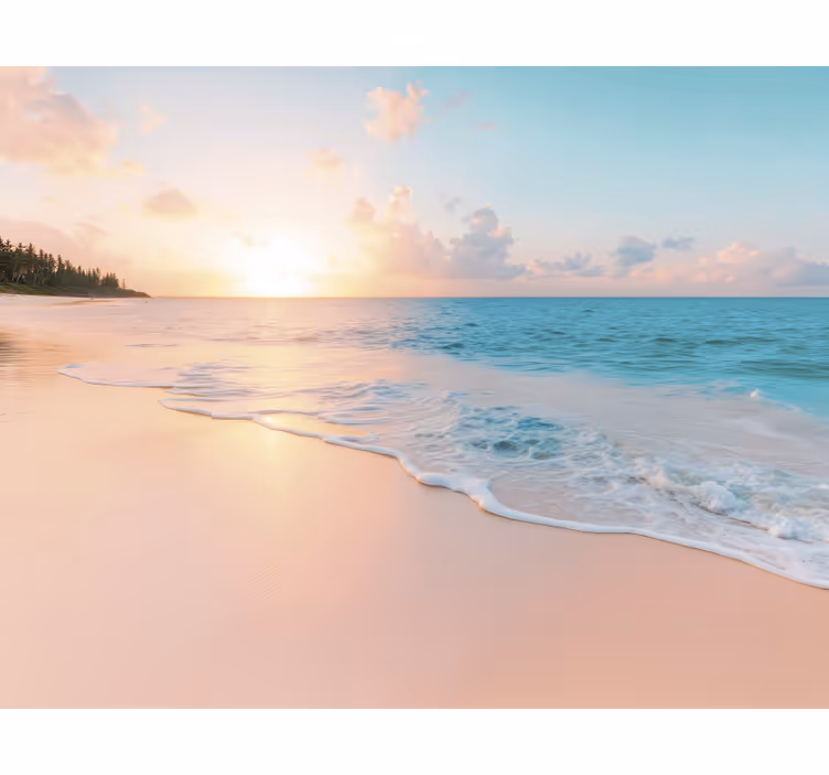 Fototapete Meer ruhiges sonnenuntergangsdesign - TenStickers