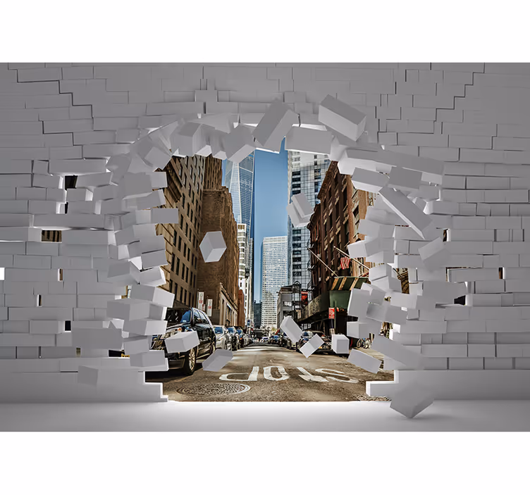3D Tapete Wandexplosion New York - TenStickers