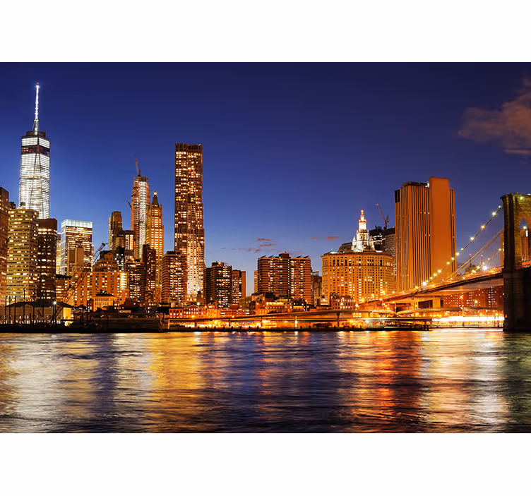 New York Manhattan im Morgengrauen Fototapete - TenStickers