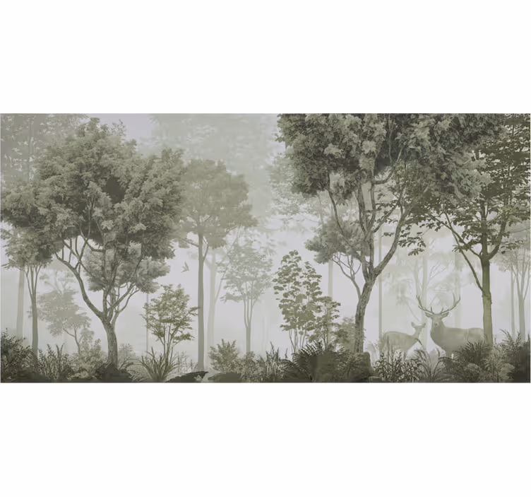 Fototapete wald ruhige naturauszeit - TenStickers