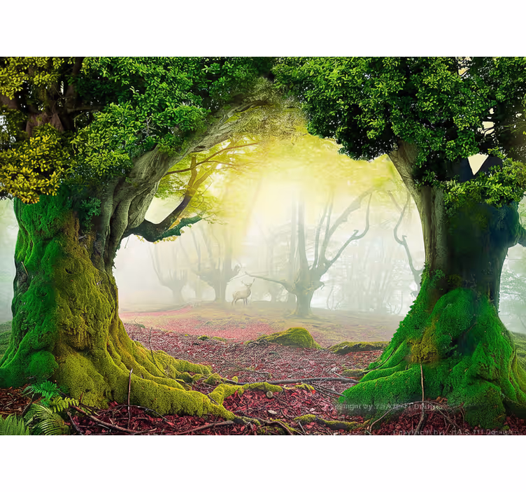 Fototapete natur ewiges waldtor - TenStickers