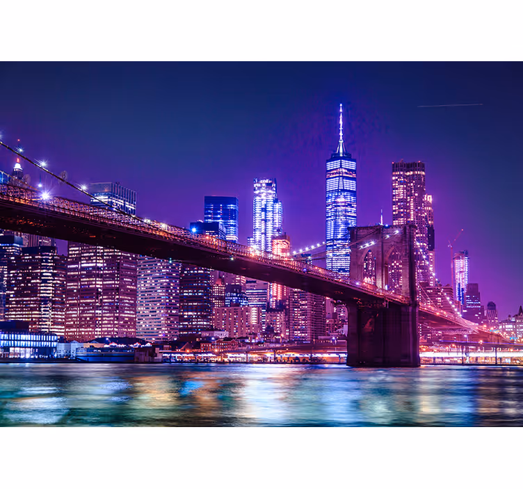 Fototapete New York blick auf die städtische skyline - TenStickers