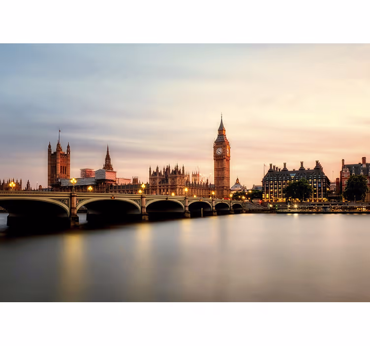 Fototapete London london skyline abenddämmerung - TenStickers
