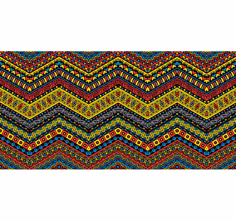 Fototapete afrikanisch bunte tribal-muster - TenStickers