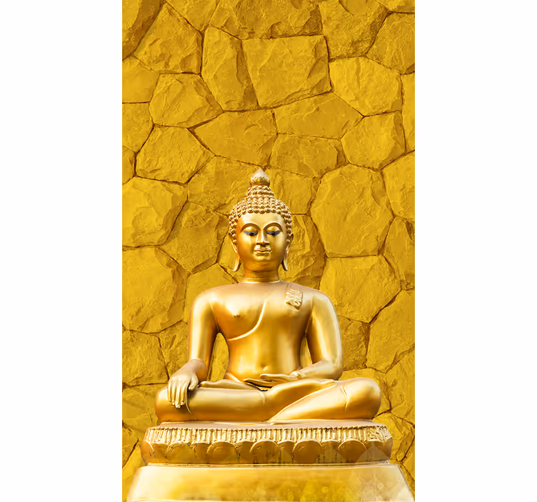 Fototapete buddha goldener buddha - TenStickers