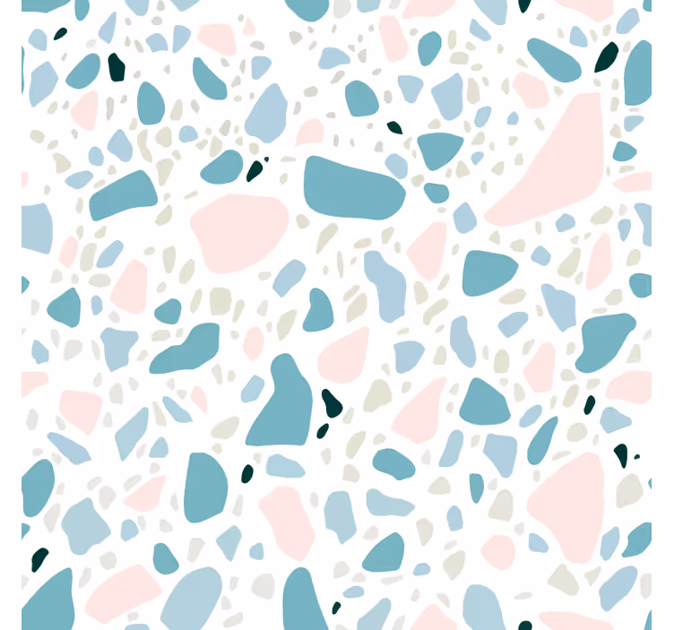 Fototapete badezimmer im terrazzo-muster - TenStickers