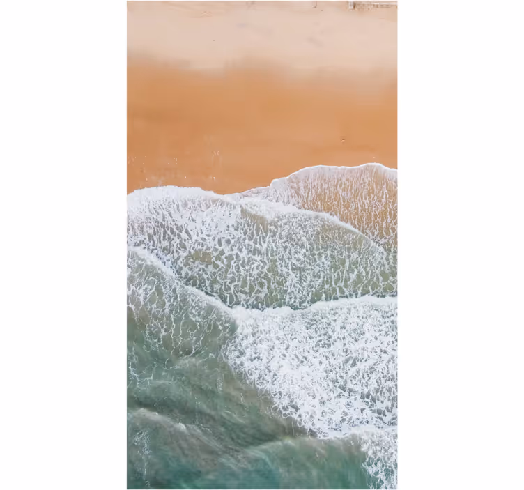 Fototapete badezimmer mit großen wellen im meer - TenStickers
