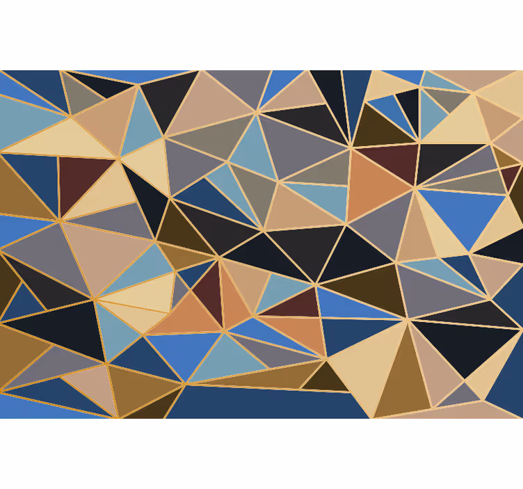 Fototapete küche geometrisches bunter mosaik - TenStickers
