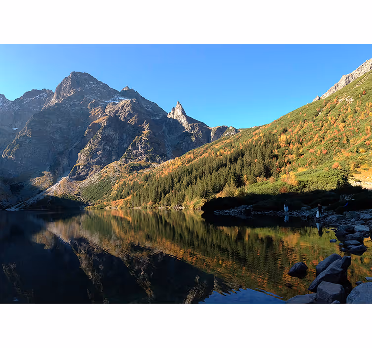 Fototapete grün morskie oko im frühling - TenStickers