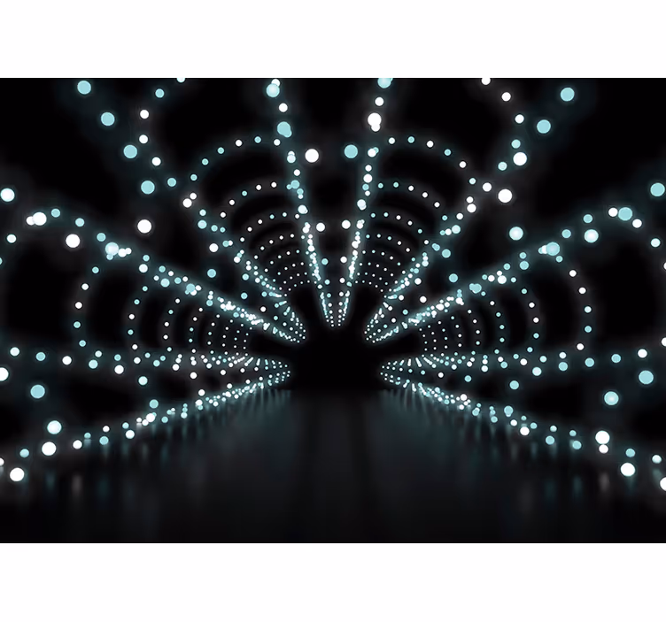 Fototapete schwarz mit abstraktem lichtblitz - TenStickers